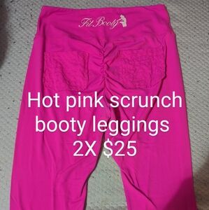Fitbooty Apparel Size 2X Hot Pink